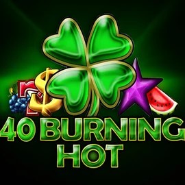 40 Burning Hot by Amusnet Interactive, showcased at winrolla-casino.net – game logo
