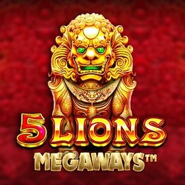 5 Lions Megaways online game logo by Pragmatic Play on winrolla-casino.net