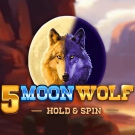 5 Moon Wolf logo by Apparat Gaming at WinRolla Casino