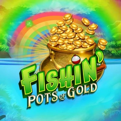 Fishin Pots Of Gold logo by Gameburger Studios at WinRolla Casino