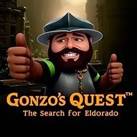 Gonzo's Quest slot logo by NetEnt at WinRolla Casino