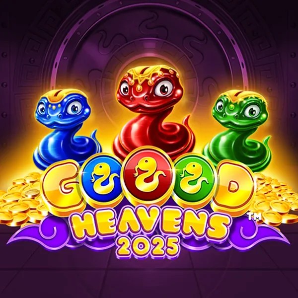 Official Slots logo: Goood Heavens by Rarestone Gaming at WinRolla Casino