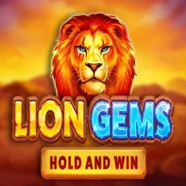 Lion Gems Hold and Win by Playson, showcased at winrolla-casino.net – game logo