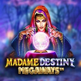 Madame Destiny Megaways logo by Pragmatic Play at WinRolla Casino