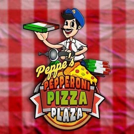 Peppe’s Pepperoni Pizza Plaza by Pragmatic Play, showcased at winrolla-casino.net – game logo