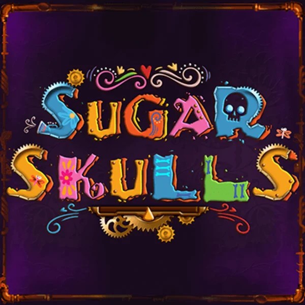 Sugar Skulls logo by Booming Games at WinRolla Casino